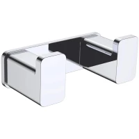 Крючок AQUAme Tivoli AQM7302CR двойной, для ванны, хром