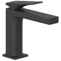 Смеситель для раковины Kludi Decus 542823975 без донного клапана, черный матовый