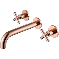 Смеситель для раковины Abber Wasser Kreis AF81121RG встраиваемый, розовое золото