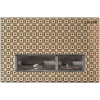 Кнопка смыва Design Ozel Creavit GP400934 для инсталляции, золотой/хром