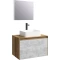 Комплект мебели дуб балтийский/бетон светлый 80 см Aqwella 5 Stars Mobi MOB0108DB + MOB0708BS + 641945 + SM0208 - 1