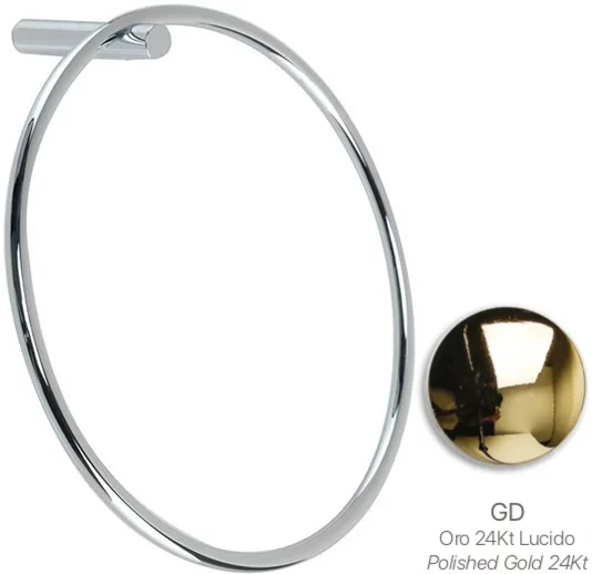 Полотенцедержатель кольцо Stil Haus Hashi HS07(16) золотой