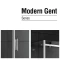 Душевой уголок 140x80 см Gemy Modern Gent S25191A-A6-80 прозрачное - 2