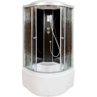 Душевая кабина 100x100x215 см Deto L810ELBLACK интимато