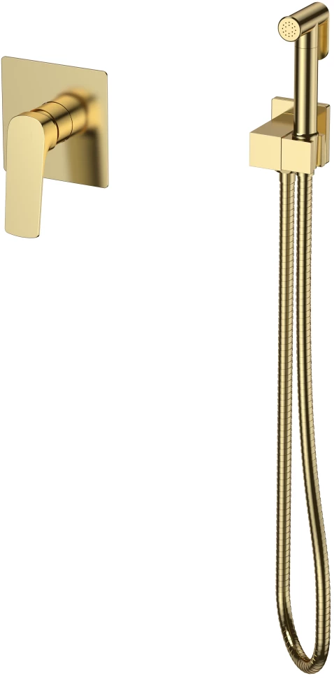 Гигиенический душ Splenka S30.53.03 со смесителем, золотой матовый