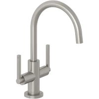 Смеситель для раковины Kludi Nova Fonte Puristic 20118N515 с донным клапаном, никель матовый
