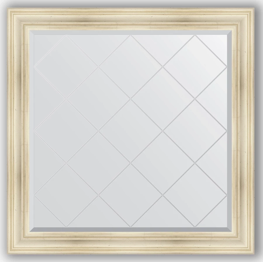 Зеркало 109x109 см травленое серебро Evoform Exclusive-G BY 4461