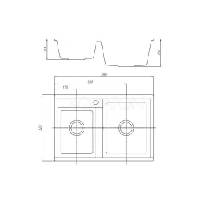 Изображение товара кухонная мойка акватон делия серый шелк 1a723132de250