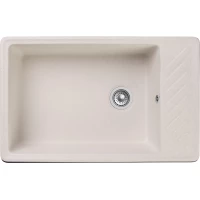 Кухонная мойка GranFest Quarz 51 75,3x47,6 см, белый