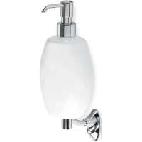 Дозатор для жидкого мыла Stil Haus Zefiro ZE30(08-BI) настенный, хром/белый