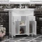 Комплект мебели белый матовый 76 см с решеткой Opadiris Тибет - 5