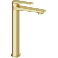 Смеситель для раковины Aqueduto Linha LIN0350 золотой матовый