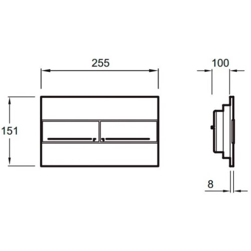 Комплект подвесной унитаз Am.Pm Inspire 2.0 C50A1700SC + система инсталляции Jacob Delafon E5504-NF + E4316-CP