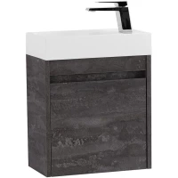 Тумба под раковину Art&Max Family-M Family-M-500-1D-SO-IS 50 см R, подвесная, железный камень