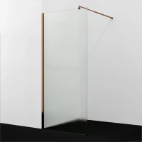 Душевая перегородка WasserKRAFT Rur 30W39RG-TXG 90 см, профиль розовое золото, стекло текстурное