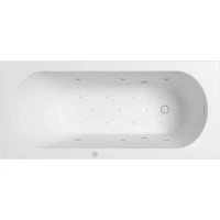 Ванна из литьевого мрамора Whitecross Gin Solid Surface 0217.170075.200.RELAX.WH 170x75 см, с гидромассажем, белый матовый