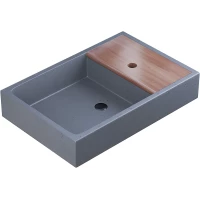 Раковина-чаша Uperwood Piter 291020214 60x40 см, накладная, графит