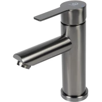 Смеситель для раковины Agger Easy A3102155 без донного клапана, оружейная сталь матовый