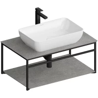 Консоль для раковины черный матовый Kerama Marazzi Plaza Next PL.N.80.02\BLK.M