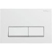 Кнопка смыва BelBagno BB-15R-BL для инсталляции, белый глянец