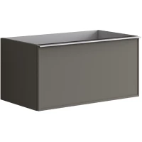 Тумба под раковину Onsen Pixel Charcoal Grey 68-BP-080-F2-M23 80 см, подвесная, угольно-серый матовый