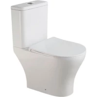 Унитаз-компакт Stella Polar Адамус KN2245000 SP-00001856 безободковый, с сиденьем микролифт, белый