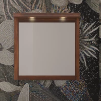 Зеркало 78x78 см светлый орех Opadiris Мираж