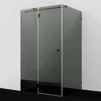 Душевой уголок WasserKRAFT Paar 88H07-TG 120x90 см, профиль розовое золото, стекло тонированное