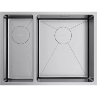 Кухонная мойка Omoikiri Taki 58-2-U/IF-IN-R 4993767 58,5x44 см, нержавеющая сталь