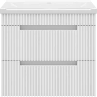 Тумба под раковину Brevita Ariana ARI-01060-0742Я 58,8 см, подвесная, белый матовый