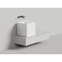 Раковина-чаша Salini S-Sense Armonia Square 03 130513G 45x45 см, накладная, белый глянец