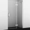 Душевая дверь распашная 120 см прозрачное стекло WasserKRAFT ALLER 10H05RWHITE - 1