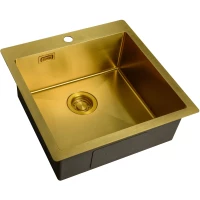 Кухонная мойка Zorg ZL R 510510 BRONZE 51x51 см, бронза