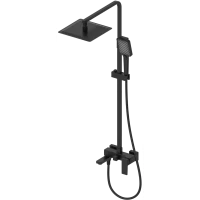 Душевая система Wonzon & Woghand Cube 2.0 WW-88047068-MB 300 мм, со смесителем, черный матовый