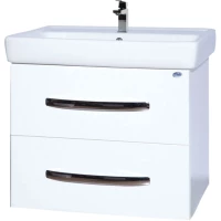 Тумба с раковиной белый глянец 60 см Bellezza Рокко 4635309670010 + 4620000148562