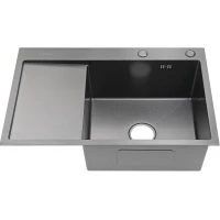 Кухонная мойка Fmark FSC6550Q-R 65x50 см, графит