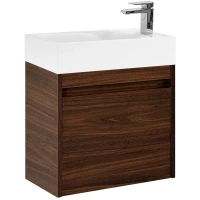 Тумба под раковину Art&Max Family-M Family-M-500-1D-SO-BO 50 см R, подвесная, дуб бурбон