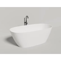 Ванна из литьевого мрамора Salini S-Stone Sofia 102529M 185x90 см, отдельностоящая, белый матовый