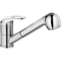 Смеситель для кухни D-Lin D158602 с выдвижным изливом, хром