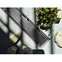 Душевой трап (лоток) Rea Neox Pro REA-G5811 100 см, с решеткой, 2 в 1 под плитку, матовый хром