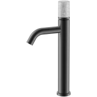 Смеситель для раковины Boheme Stick Mramor Grey 122-GM-MR-GR графит матовый/серый мрамор