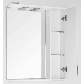 Изображение товара зеркальный шкаф 65x83 см белый глянец style line олеандр-2 лс-00000050