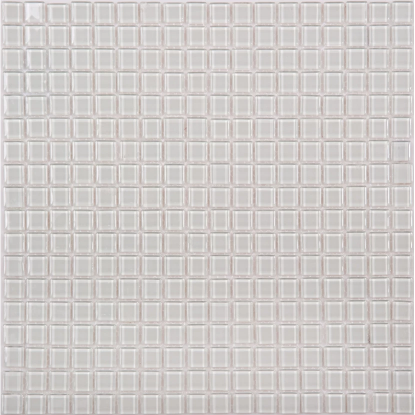 Стеклянная плитка мозаика JP-405(M) стекло (1,5*1,5*4) 30,5*30,5 (мелкая белая)