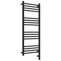 Полотенцесушитель электрический 1000x400 черный матовый МЭМ правый, перемычка прямая Сунержа Богема 3.0 31-5805-1040