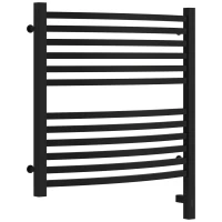 Полотенцесушитель электрический 600x600 черный матовый МЭМ правый Сунержа Аркус 3.0 31-5705-6060