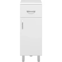 Тумба Misty Люси Э-Люс07030-011П 30 см R, напольная, белый глянец