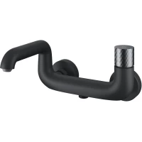 Смеситель для ванны IDDIS Twist TWIBLBTi02WA черный матовый