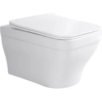Унитаз подвесной Aquatek Амадео AQ1163-00 безободковый, с сиденьем микролифт, белый