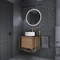 Комплект мебели дуб веллингтон/золотой 70 см Grossman Винтаж 107008 + GR-3013 + 97070