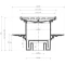 Душевой трап 144x144/50 мм хром Pestan Confluo Standard Tide Mask Vertical 13000074 - 6